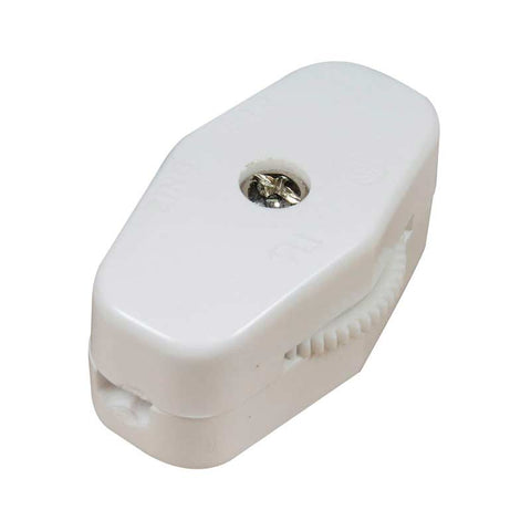 Apagador de paso rotativo italiano blanco SA-102B