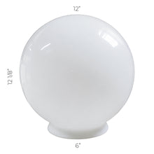 CF-06 Globo de cristal R12 Opalino c/Cuello 12