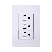 Placa 3 contactos sencillos Pro Supplier SPM-12030303B/N