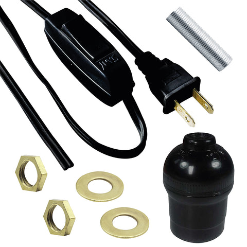 Juego para electrificacion de lampara de buro con accesorios
