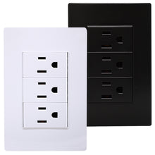 Placa 3 contactos sencillos Pro Supplier SPM-12030303B/N