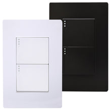 Placa doble apagador sencillo Pro Supplier SPM-121616B/N